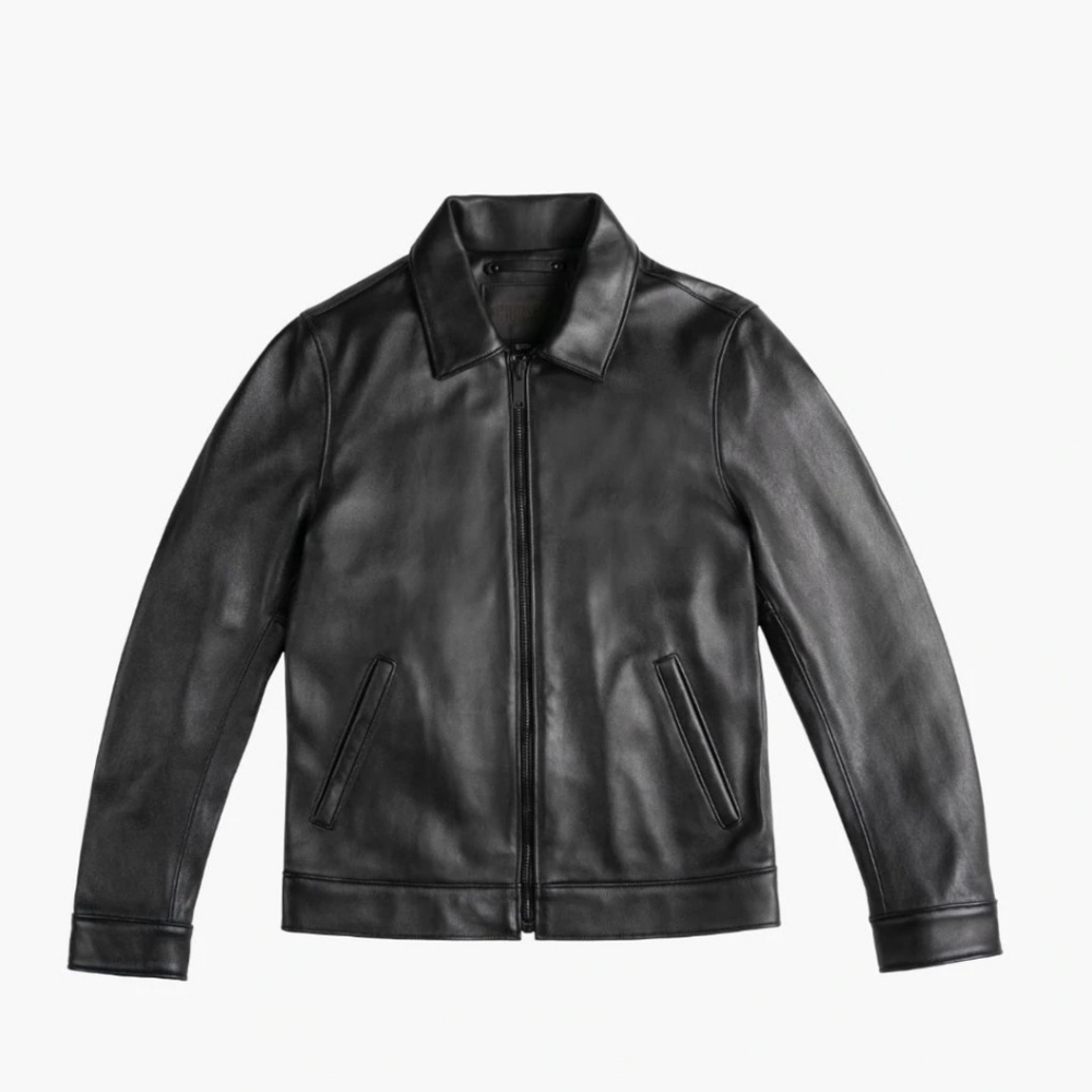 Mens leatger coat